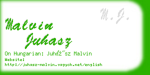 malvin juhasz business card